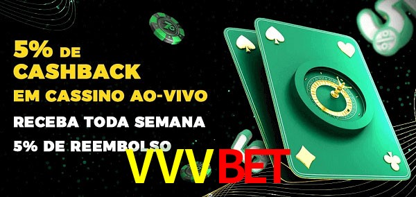 Promoções do cassino ao Vivo VVVBET